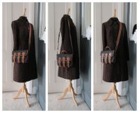 Mulberry & Acne Studios Messenger in Black Scotchgrain with Smooth Tan Leat