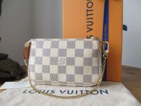 Louis Vuitton Mini Pochette Accessories in Damier Azur