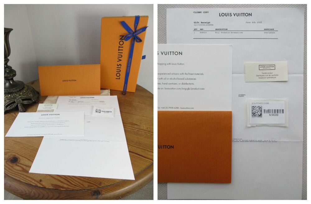 Louis Vuitton Mini Pochette Accessories in Damier Azur - As New*