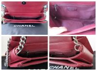 Chanel Perfect Edge Medium Flap Bag in Burgundy  Calfskin