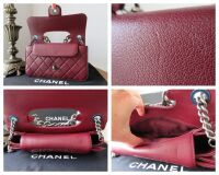 Chanel Perfect Edge Medium Flap Bag in Burgundy  Calfskin