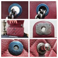 Chanel Perfect Edge Medium Flap Bag in Burgundy  Calfskin