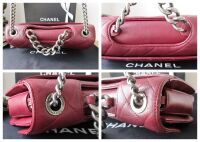 Chanel Perfect Edge Medium Flap Bag in Burgundy  Calfskin