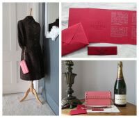 Valentino Garavani Rockstud Wristlet in Rose Pink Smooth Calfskin