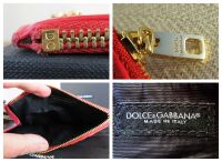 Dolce & Gabbana Crystal Strass Vertical Card Holder Wallet in Rosso Red Dau