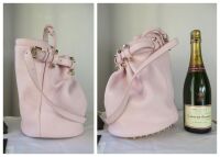 Alexander Wang Diego Studded Bucket Bag in Baby Pink Pebbled Calfskin