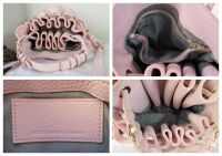 Alexander Wang Diego Studded Bucket Bag in Baby Pink Pebbled Calfskin