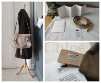 Chlo&Atilde;&copy; Marcie Medium Double Carry Bag in Rope Beige Calfskin