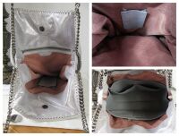 Stella McCartney Falabella Big Tote in Metallic Silver Shaggy Deer