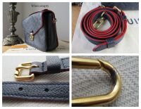 Louis Vuitton Pochette M&Atilde;&copy;tis in Marine Rouge Empreinte