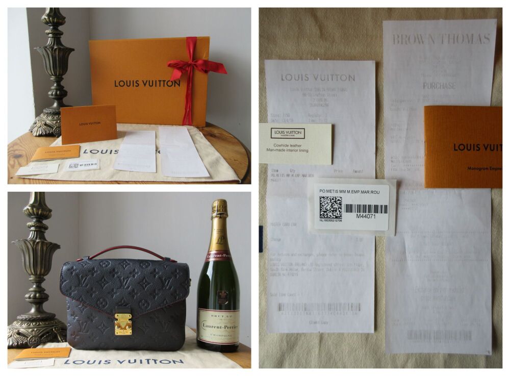 Louis Vuitton Pochette M&eacute;tis in Marine Rouge Empreinte