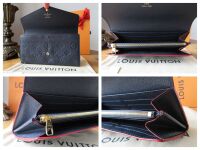 Louis Vuitton Sarah Continental Wallet Purse in Marine Rouge Empreinte