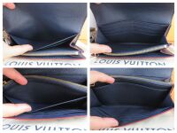 Louis Vuitton Sarah Continental Wallet Purse in Marine Rouge Empreinte