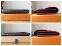 Louis Vuitton Sarah Continental Wallet Purse in Marine Rouge Empreinte