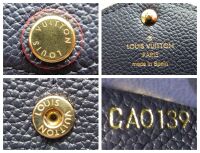 Louis Vuitton Sarah Continental Wallet Purse in Marine Rouge Empreinte