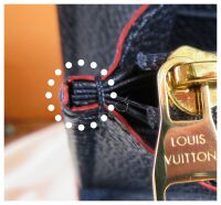 Louis Vuitton Sarah Continental Wallet Purse in Marine Rouge Empreinte