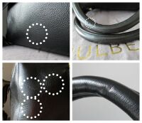 Mulberry Oversized Del Rey Holdall Travel Bag in Black Spongy Pebbled Leath