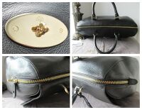 Mulberry Oversized Del Rey Holdall Travel Bag in Black Spongy Pebbled Leath