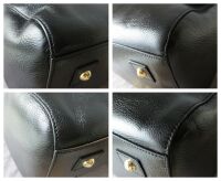 Mulberry Oversized Del Rey Holdall Travel Bag in Black Spongy Pebbled Leath