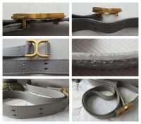 Chlo&Atilde;&copy; Marcie Medium Crossbody Saddle Bag in Cashmere Grey