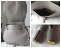 Chlo&Atilde;&copy; Marcie Medium Crossbody Saddle Bag in Cashmere Grey