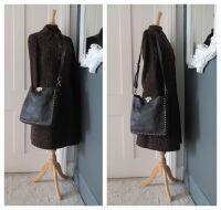 Valentino Garavani Rockstud Fliplock Crossbody Hobo in Black Pebbled Calfsk