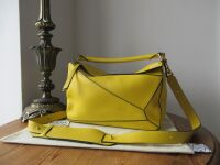 LOEWE Medium Puzzle Bag in Lemon Yellow Calfskin