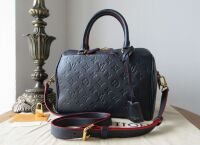 Louis Vuitton Speedy 25 Bandouli&Atilde;&uml;re in Marine Rouge Empreinte