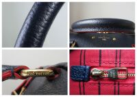 Louis Vuitton Speedy 25 Bandouli&Atilde;&uml;re in Marine Rouge Empreinte