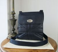Mulberry Antony Large Messenger in Union Jack Flag Embossed Midnight Small