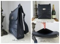 Mulberry Antony Large Messenger in Union Jack Flag Embossed Midnight Small