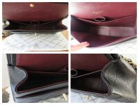 Chanel Timeless Classic 2.55 Large (Jumbo) Double Flap Bag in Black Caviar 