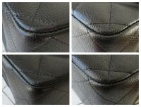 Chanel Timeless Classic 2.55 Large (Jumbo) Double Flap Bag in Black Caviar 