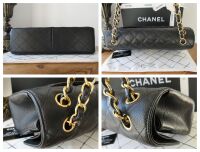 Chanel Timeless Classic 2.55 Large (Jumbo) Double Flap Bag in Black Caviar 
