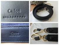 Chlo&Atilde;&copy; Faye Mini Day Bag in Dark Navy Quilted Calfskin