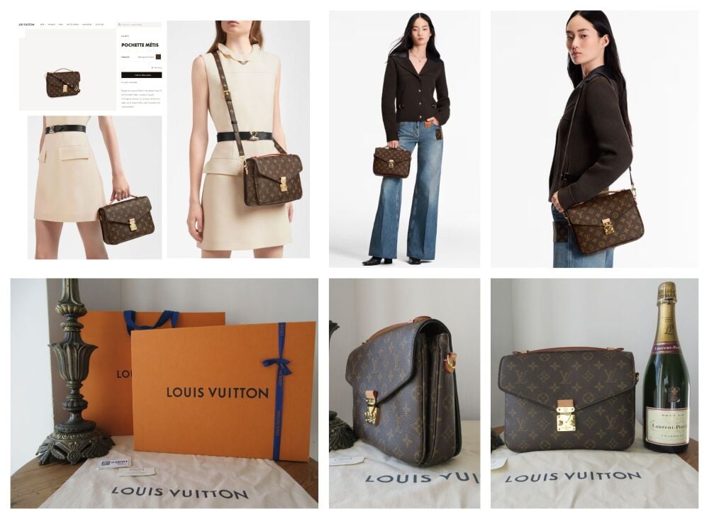 Louis Vuitton Pochette Metis in Monogram Vachette