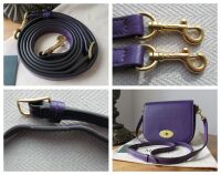 Mulberry Small Darley Satchel in Amethyst Silky Calf