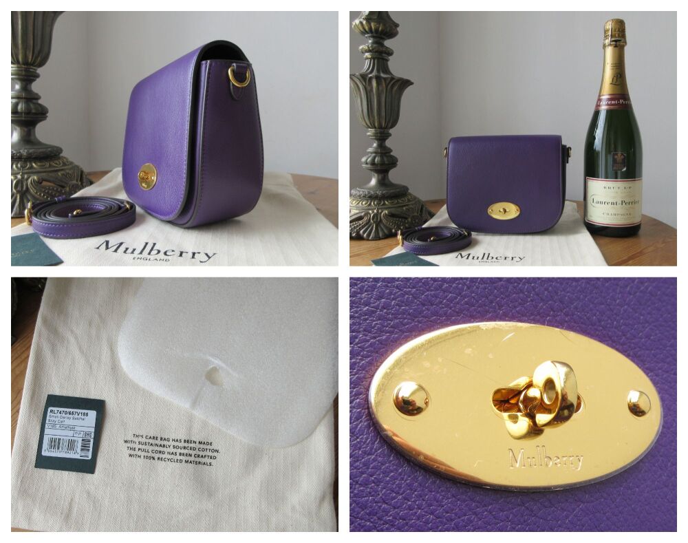 Mulberry Small Darley Satchel in Amethyst Silky Calf