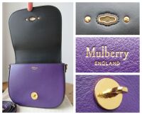 Mulberry Small Darley Satchel in Amethyst Silky Calf