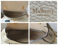 Mulberry Regular Lily in Chalk Heavy Grain Leather with Golden Brass Hardwa