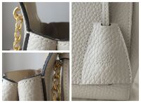 Mulberry Regular Lily in Chalk Heavy Grain Leather with Golden Brass Hardwa