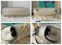 Mulberry Regular Lily in Chalk Heavy Grain Leather with Golden Brass Hardwa