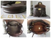 Mulberry Classic Heritage Bayswater in Chocolate Natural Vegetable Tanned L