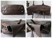 Mulberry Classic Heritage Bayswater in Chocolate Natural Vegetable Tanned L