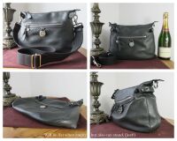 Mulberry Somerset Messenger Hobo in Graphite Pebbled Leather