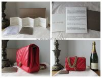 Bvlgari Serpenti Cabochon Small Flap Bag in Soft Carmine Red Calfskin Nappa