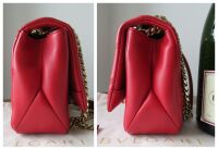 Bvlgari Serpenti Cabochon Small Flap Bag in Soft Carmine Red Calfskin Nappa