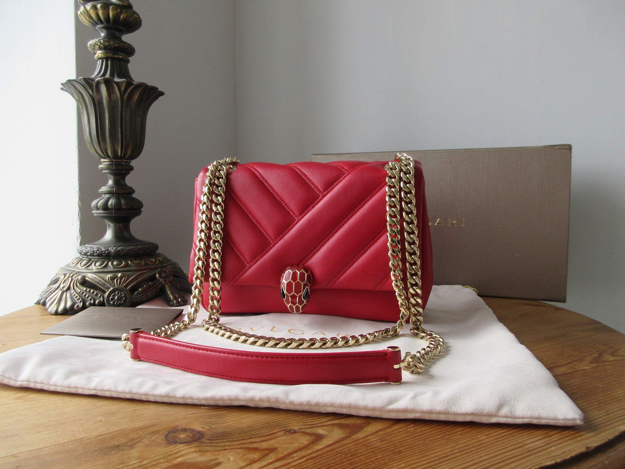 Bvlgari Serpenti Cabochon Small Flap Bag in Soft Carmine Red Calfskin Nappa.JPG