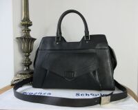 Proenza Schouler PS13 Small Tote in Black Goatskin