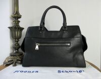 Proenza Schouler PS13 Small Tote in Black Goatskin